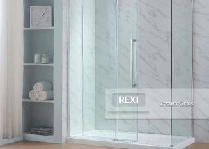 วิธีขจัดคราบกาวที่ตกค้างบนกระจกห้องอาบน้ำ?