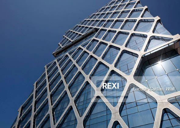 เหล็กแทรกใน Mullion กำแพงม่าน